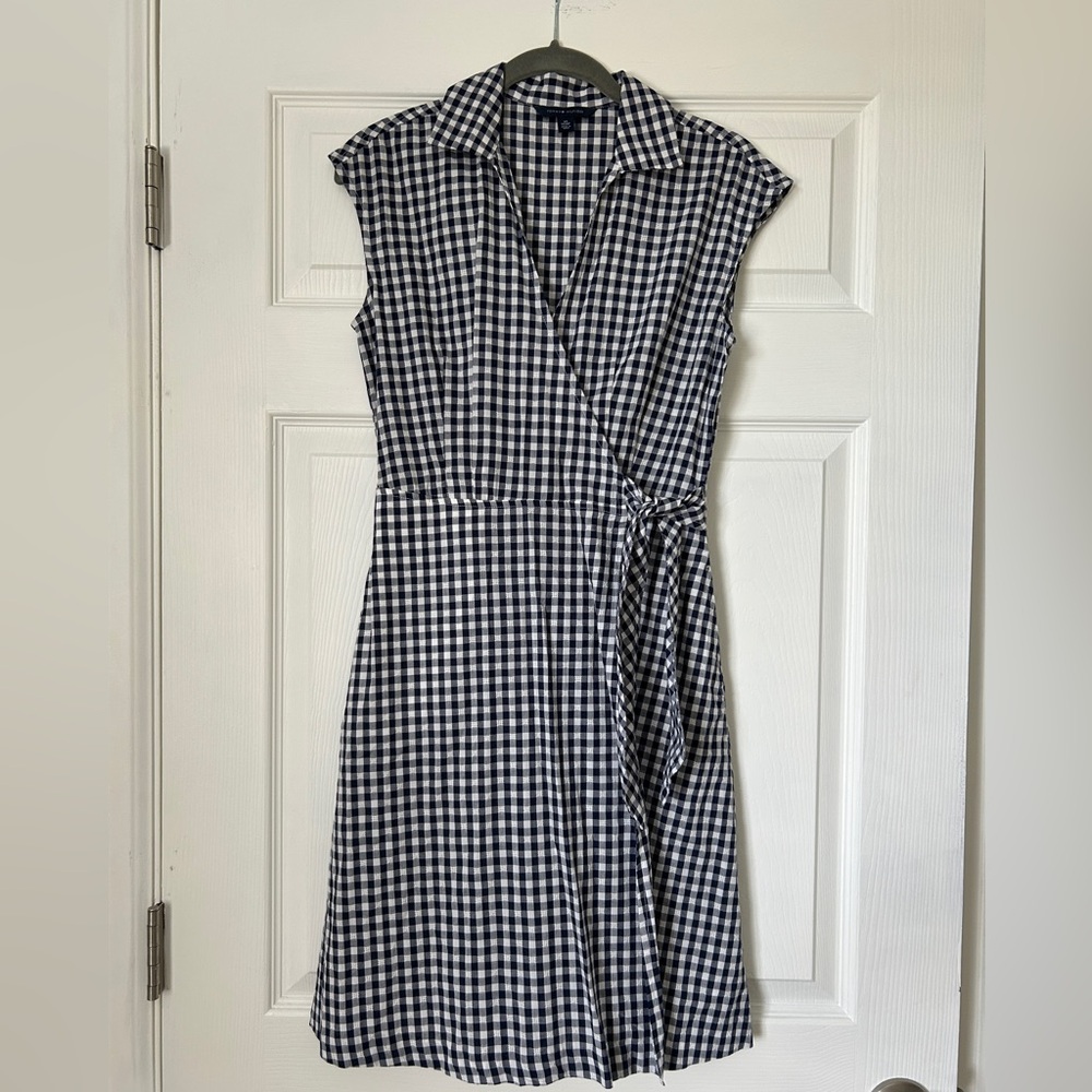 Tommy Hilfiger Wrap Gingham Dress